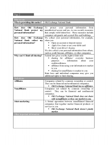 OENB Privacy Policy Page 2